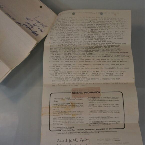 Vintage U.S.S. Forman DE-633 Shipmates Reunion 1987 Paper Ephemera - Picture 11 of 12